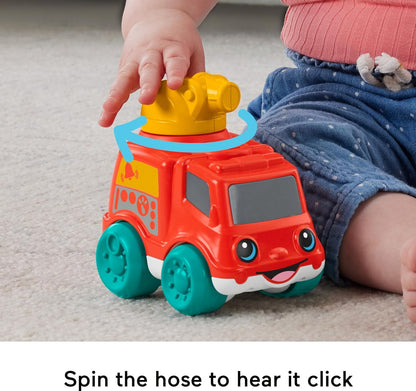 Fisher-Price Baby Toy Corn Popper Push-Along Vehicle with Sounds for Crawling Developmental Play Infants Ages 6+ Months