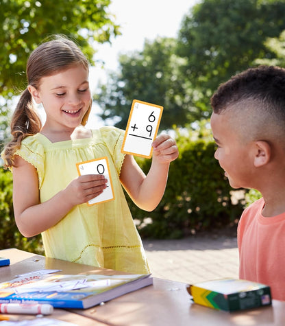 Carson Dellosa Addition, Subtraction, Division, and Multiplication Flash Cards, 4 Sets of Flashcards, Math Games for Kids 8-12, 3rd Grade Mathematics and Up