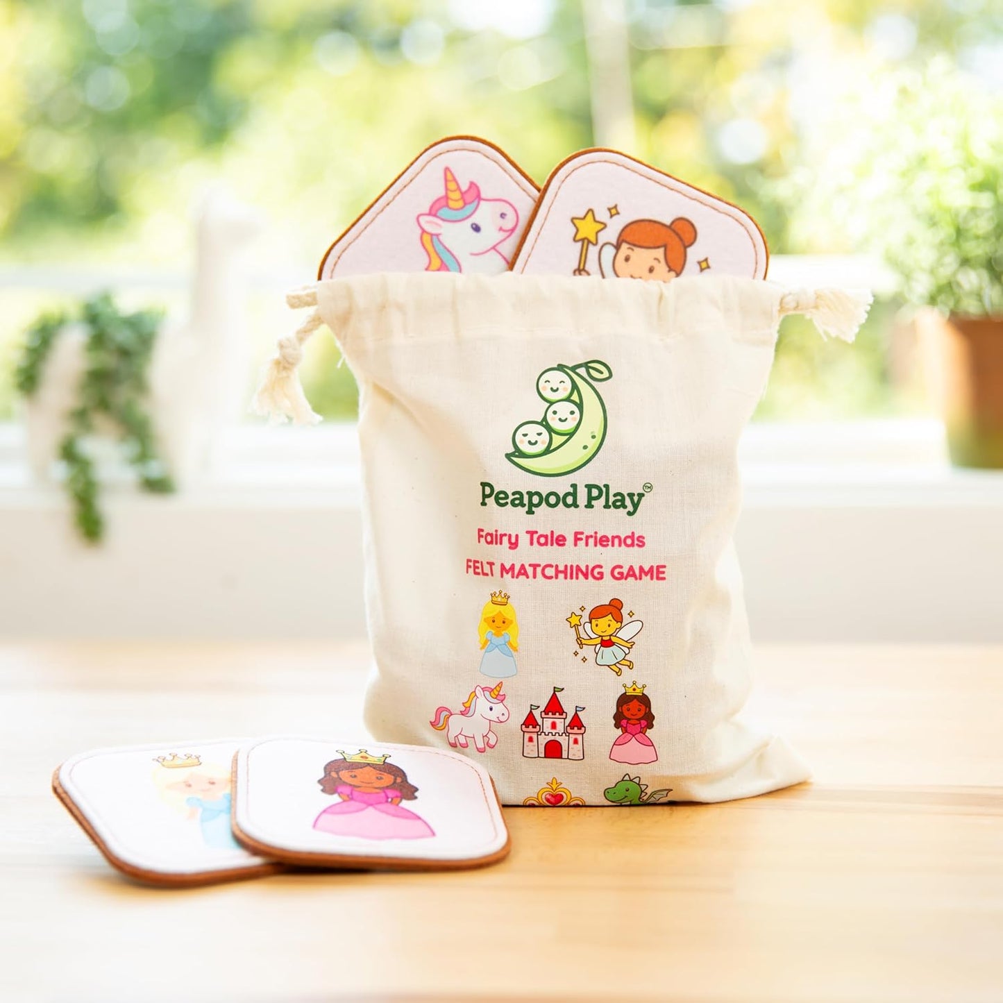 Felt Matching Game for Ages 2–4 – Soft and Safe for Ages 1+ – Montessori Memory Game – Sensory Flash Cards – Best Educational Gift for Ages 1–3 - Woodland Animal Theme
