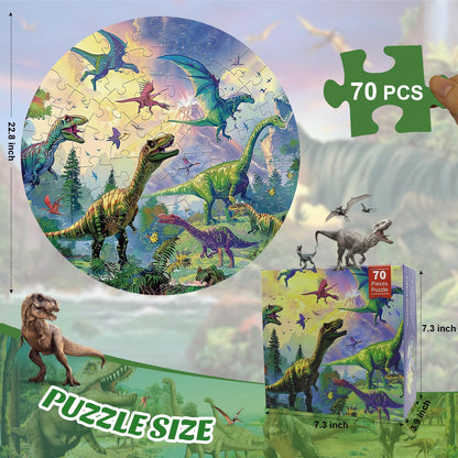 Floor Puzzles for Kids Ages 4-6 70 Piece Glow in The Dark Solar System Puzzles 3-5 Space Planets Toys Large Jigsaw Puzzle Learning Educational Toy Birthday Gift for Boys Girls Ages 6-8