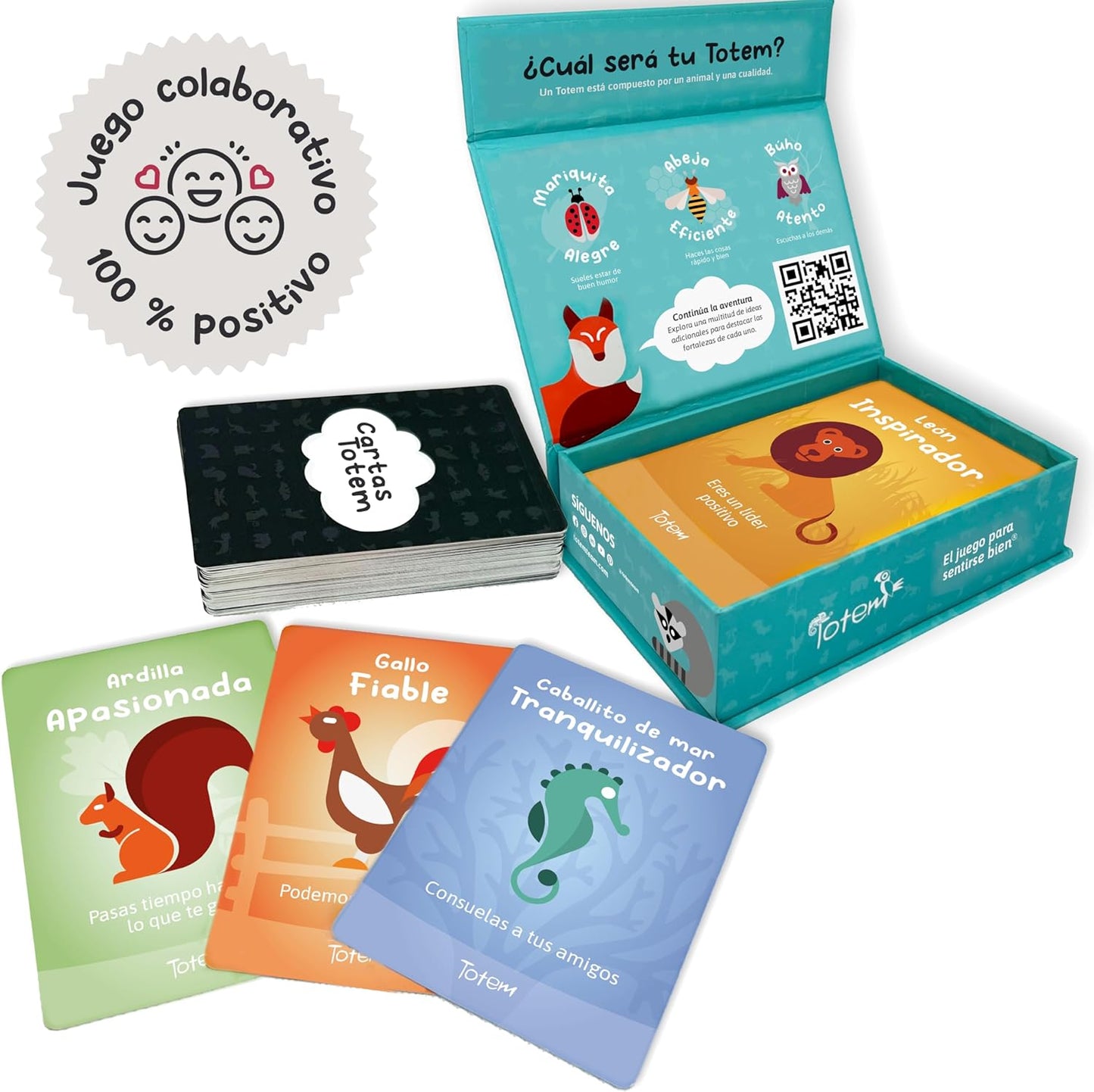 Totem: Self-Esteem & Family Bonding Game Ages 8+ - Therapy Games for Kids, Teens, Adults, Counselors - Team Building Games for Work - Group Therapy Conversation Cards for Mental Health