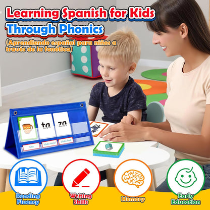 Torlam Blends & Digraphs Pocket Chart, Onset Rime Phonics Games Sight Word Flash Cards, Educational Spelling Reading Learning Blending Board, Elementary Kindergarten Classroom Teachers Must Haves