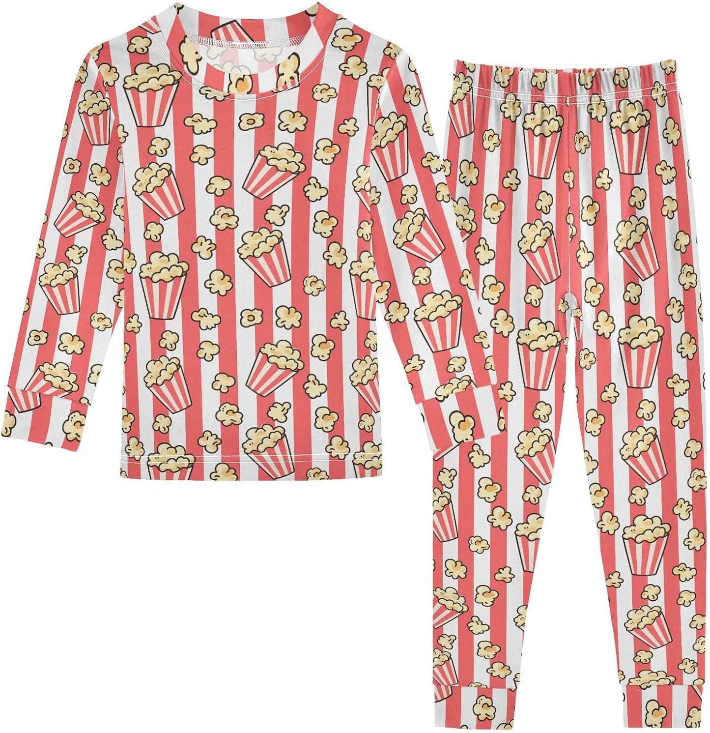 ALAZA Shark Starfish Palm Tree 2 Piece Pajama Set Long Sleeve Top and Pants Sleepwear Unisex - Colors A