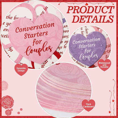 Pasimy 100 Pcs Family Conversation Cards Bulk Kids Question Card Games Fun Conversation Starters Cards Game for Kid Adult Family Road Trips Build Parent Child Relationship
