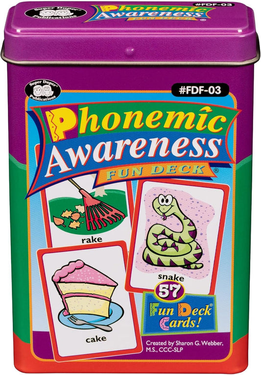 Super Duper Publications | Phonemic Awareness Fun Deck Flash Cards | Educational Learning Resource for Children
