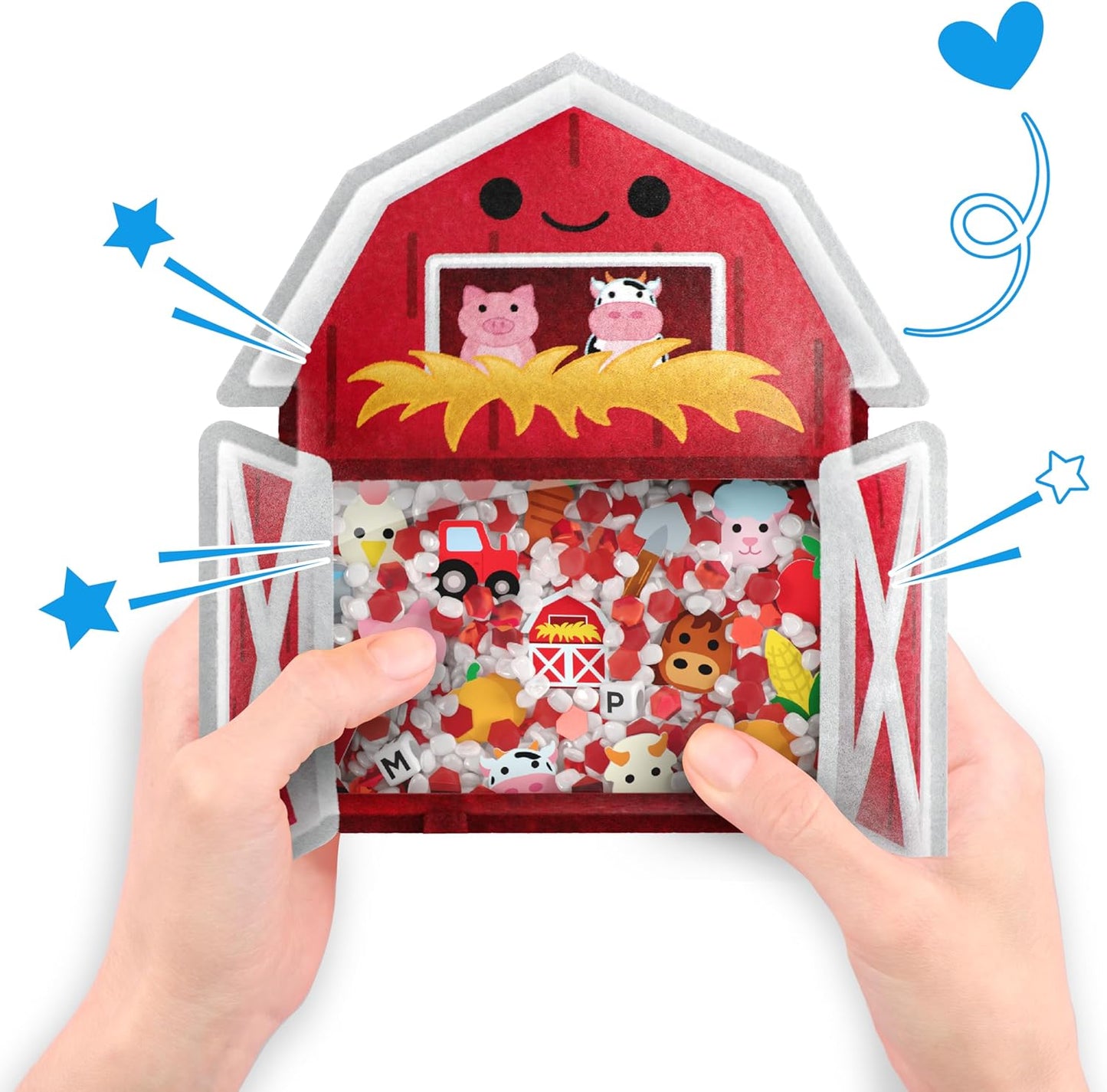 Vango BIZYBOO - The Original Seek & Find Plush - Hidden Object Search Problem Solving Educational Matching Game for Kids 2 and Up (Spike)