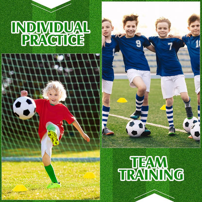 Hanaive 100 Pieces Mini Soccer Cones for Sport Drills 5 Inch Agility Disc Cones with Accessories for Kids Football Training