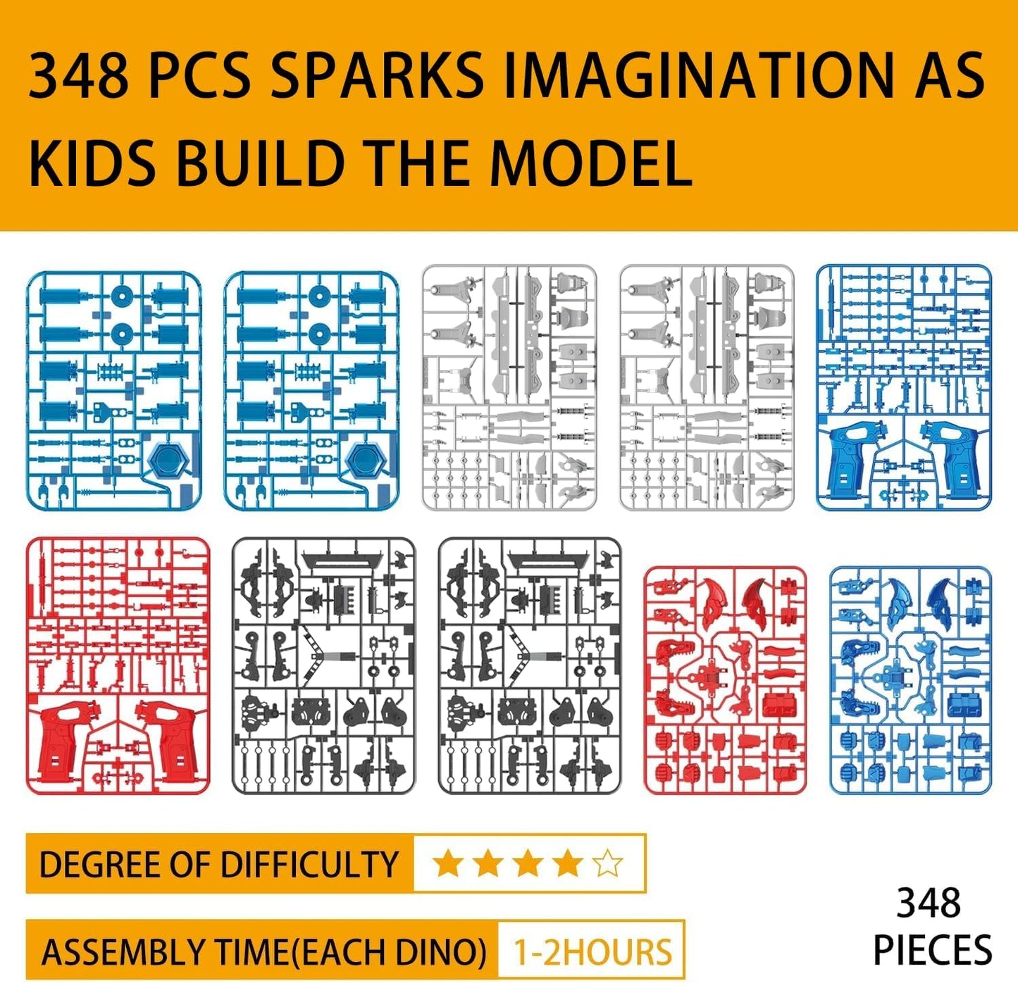 Hydraulic Boxing Bots STEM Robot Building Kit, 2 Hydraulic Powered Battle Fighting Robots, Educational Birthday Gift for 8-12 Year Old Boys & Girls
