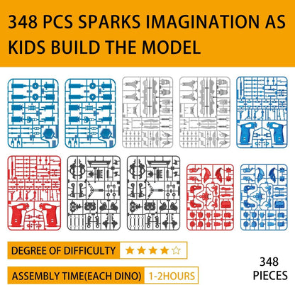 Hydraulic Boxing Bots STEM Robot Building Kit, 2 Hydraulic Powered Battle Fighting Robots, Educational Birthday Gift for 8-12 Year Old Boys & Girls