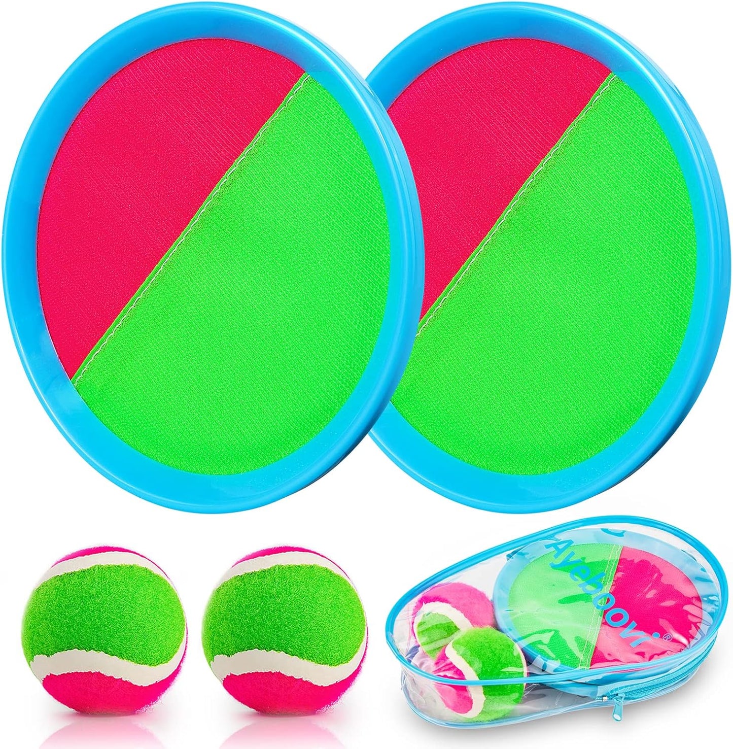 Ayeboovi Toss and Catch Ball Game Outdoor Toys for Kids Yard Games Beach Toys Outside Games for 3 4 5 6 7 8 9 10 Year Old Boys Girls (Upgraded)