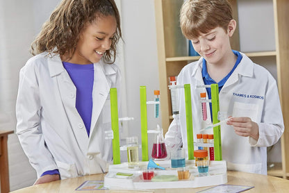 Thames & Kosmos Ooze Labs Colorful Crystal Lab STEM Experiment Kit & Lab Setup | Awesome Geometric Crystals, Dazzling Displays, with 11 Shiny, Sparkly, Safe Experiments | Stickers to Decorate Your Lab