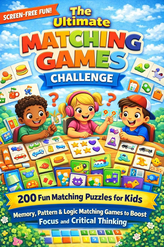 The Ultimate Matching Games Challenge: 200 Fun Matching Puzzles for Kids – Memory, Pattern & Logic Matching Games to Boost Focus and Critical Thinking ... Riddles & Facts Series for Smart Kids)