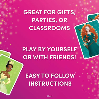 Disney Princess Giant Matching Game - Summer Toys, Game Night, Travel Games, Memory, Learning Game, Jumbo Playing Cards, Card Game for Kids and Adults, Ages 3+