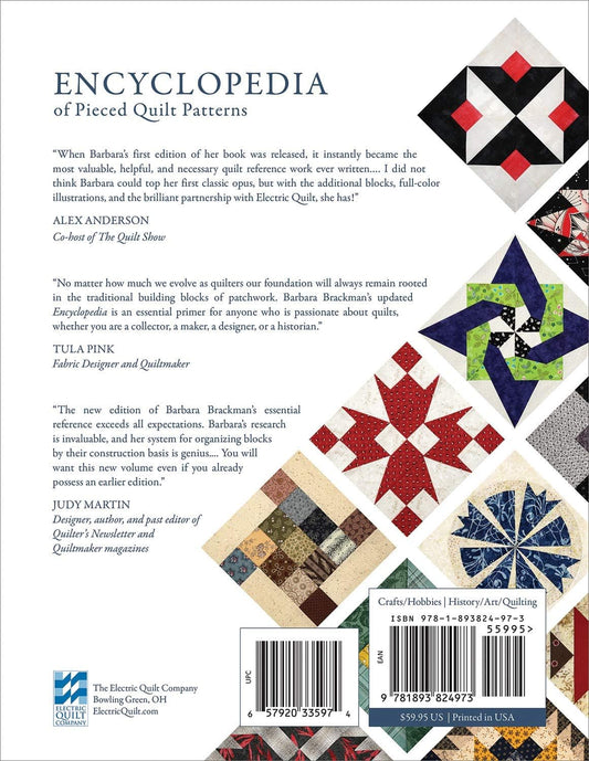 Electric Quilt Encyclopedia of Pieced Quilt Patterns-Softcover, Full Color