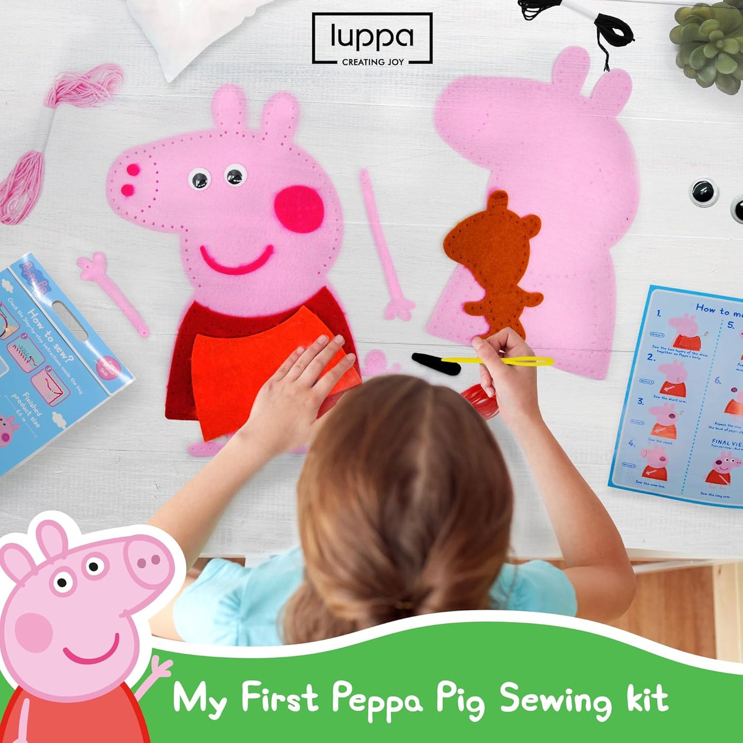 Peppa Pig Toddler Busy Board – Montessori toys for 1 2 3 4 Year Old, Educational Activity Sensory Board for Preschool Learning Fine Motor Skills, Gift Toys for Boys Girls, Airplane Car Travel Toy