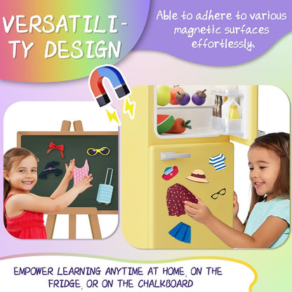 Marble Run for Kids, Vertical Magnetic Marble Maze Track with Doodle Board & Residue-Free Nano-Adhesive, STEM Explorers Brain Teaser Toy for Boys Girls Ages 3-12, Creative Thinking Games Gifts