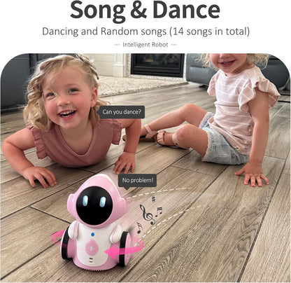 GILOBABY Interactive Robot for Kids Ages 3-8 – Rechargeable with Voice Control & Playback Mode – Educational Toy that Sings, Dances and Touch Control (Blue)
