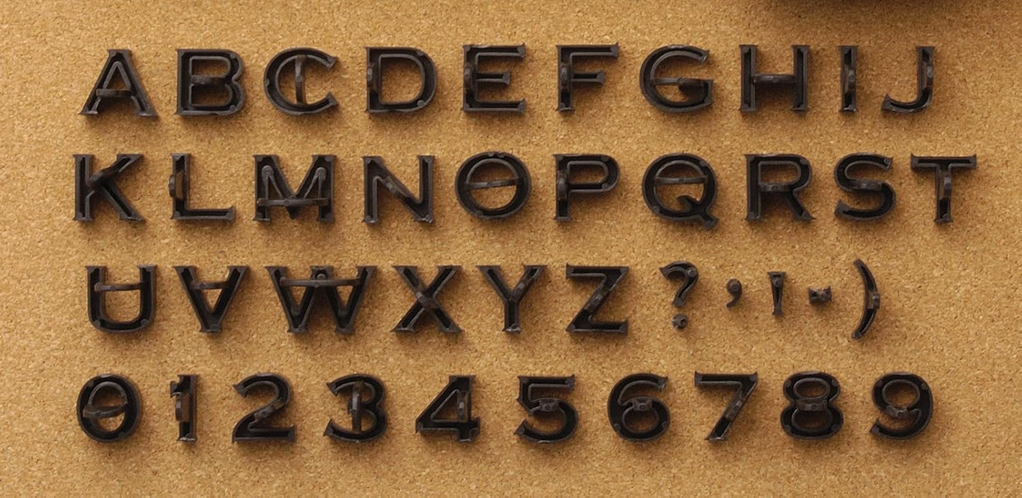 Magnetic Poetry Press in Letters Stone Concrete Stamps - Uppercase Traditional Typeface