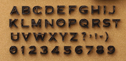 Magnetic Poetry Press in Letters Stone Concrete Stamps - Uppercase Traditional Typeface