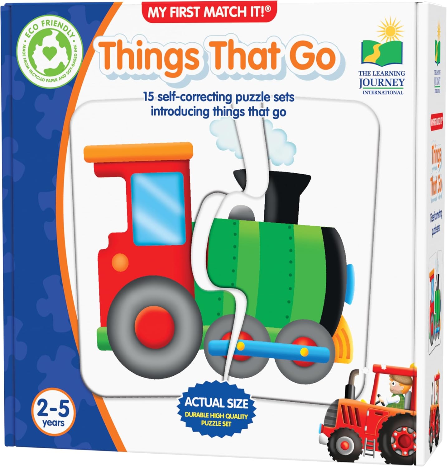 The Learning Journey: My First Match It - Dinosaurs - 2 Year Old Toys, Puzzles for Toddlers, Toddler Puzzle, Educational Toys for 2 Year Old - 15 Self-Correcting Matching Puzzles - Award Winning Toys