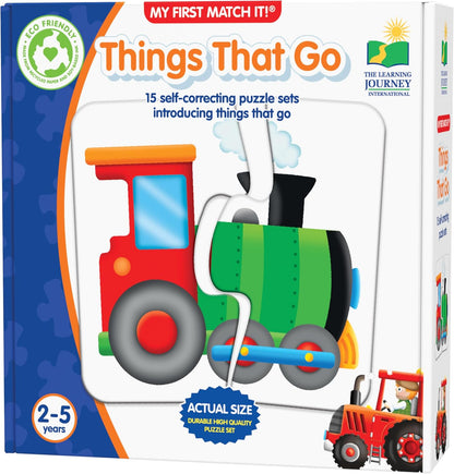 The Learning Journey: My First Match It - Dinosaurs - 2 Year Old Toys, Puzzles for Toddlers, Toddler Puzzle, Educational Toys for 2 Year Old - 15 Self-Correcting Matching Puzzles - Award Winning Toys