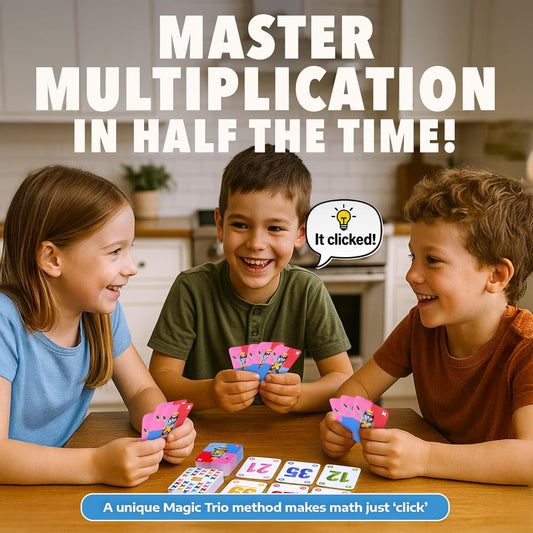 Multiplication Game for Kids – Interactive Math Card Game That Builds Confidence in Times Tables | Ideal Multiplication and Division Games for 2nd 3rd 4th 5th Grade Kids
