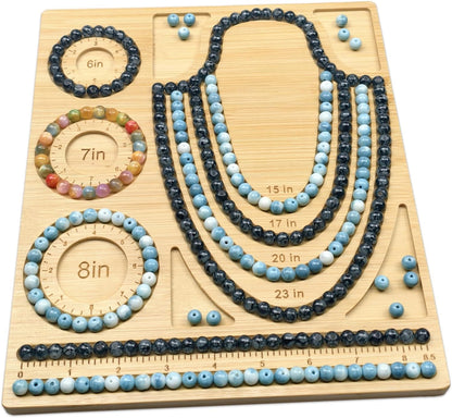Petoysoso Bead Boards for Jewelry Making, Bamboo Beading Board for Bracelet & Necklace, Jewelry Making Supplies,Bead Tray Supplies