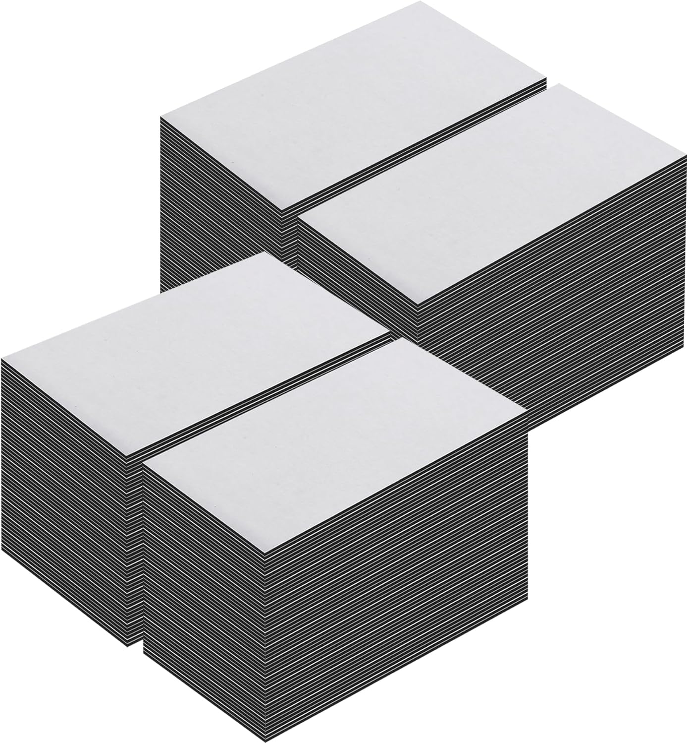 LLPT Self Adhesive Business Card Magnets 100 Packs Easy Peel Stick Promotion Small Magnetic Sheet for Business Marketing Card Teaching Schedule Photo Wall(BCM100)