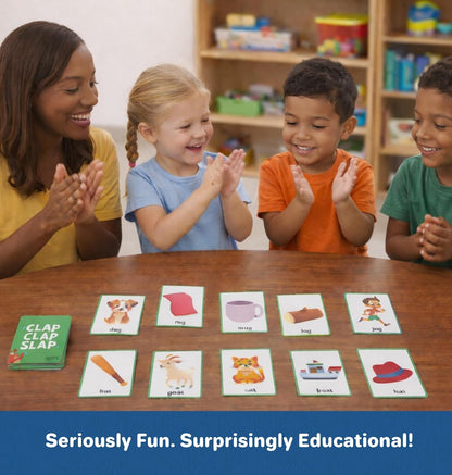 Clever Noodle Clap Clap Slap I Rhyming Games for Kindergarten I Reading Games for Kids I Preschool Learning Activities I Science of Reading