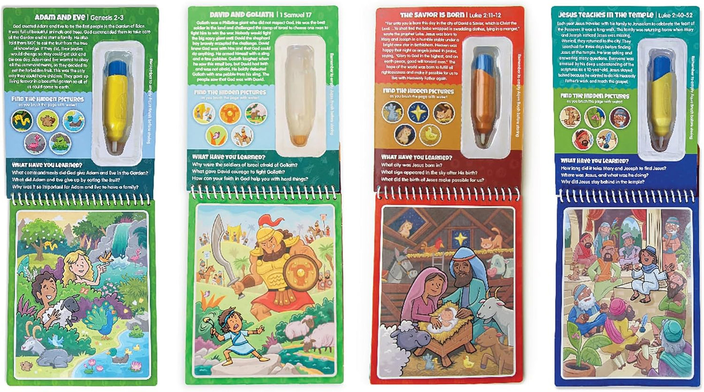 Water Reveal Coloring Scripture Book for Kids Ages 3+. New Testament Bible Stories: Preschool, Elementary, Primary, Christian, Religion
