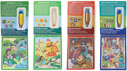 Water Reveal Coloring Scripture Book for Kids Ages 3+. New Testament Bible Stories: Preschool, Elementary, Primary, Christian, Religion