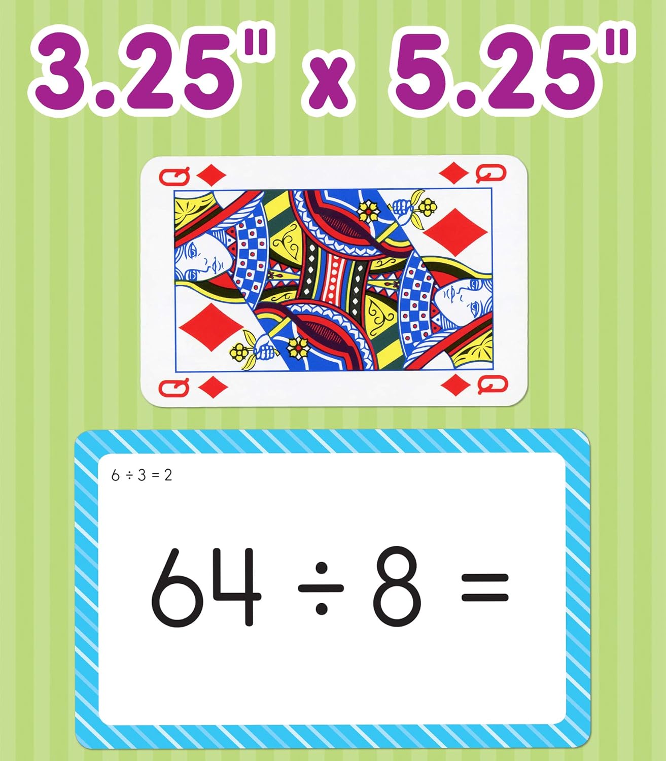 Carson Dellosa 54 Division Flash Cards, Flashcards Covering All Facts for Dividing Through 12, Math Games for Kids 8-12, 3rd Grade Mathematics and Up