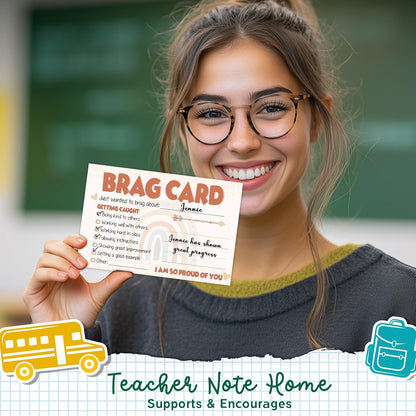 LOVEDMORE Video Game Theme Positive Brag Card, Teacher Mail for Elementary Classroom Must Have Rewards to Students, Elementary Teacher Supplies