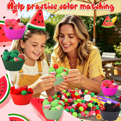 307 Pcs St. Patrick's Day Sensory Bin Filler Shamrock Fine Motor Sensory Bin Items Includes Pom Poms Irish Shamrock St. Patrick's Hat Resin Animals for Counting Sorting Training