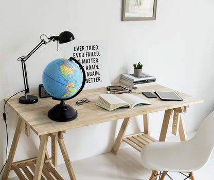 EXERZ 8" World Globe - Political Map Educational Earth Globe - English