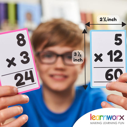 Multiplication Flash Cards 3rd Grade | 183 Math Flash Cards & Times Table Chart, Tablas De Multiplicar para Niños, Times Table Flash Cards & Games, Math Facts Flash Cards | All Facts 0-12