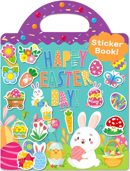 Benresive Reusable Sticker Book for Toddlers, Stickers for Kids, Travel Toys for Arts & Crafts Activities, Birthday Gift for Boys & Girls, Animals Dinosaurs Insects Themes