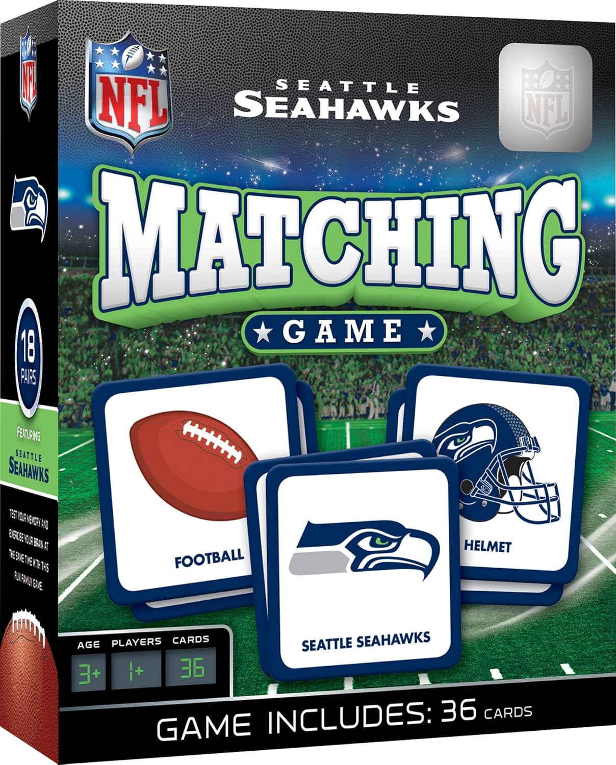MasterPieces Sports Games - NFL Matching Game - Game for Kids and Family - Laugh and Learn