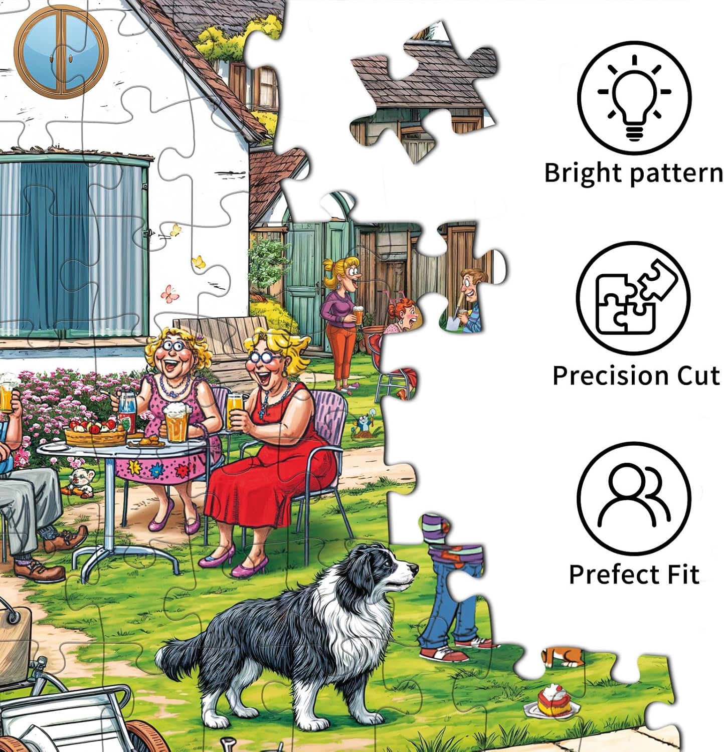 Puzzles for Adults 1000 Pieces,Seaview Campground Jigsaw Puzzle with 1:1 HD Poster, Perfect Interlocking No Dust, Stress Relief Ideal Gift for Family Games