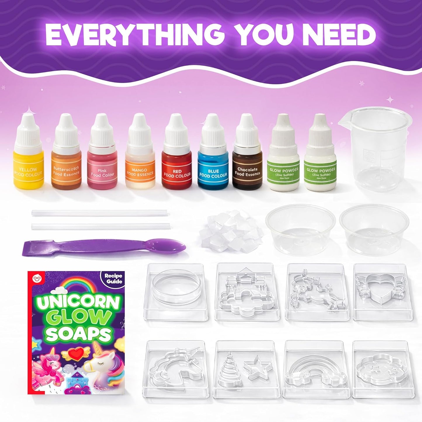 Doctor Jupiter Glam Science, DIY Makeup Craft Kit for Girls Ages 6+ | 50+ Beauty Recipes - Make Your Own Makeup, Perfume, Lip Gloss, Bath Bomb| Birthday Gift Ideas for 6-7-8-9-10-11-12 Year Olds