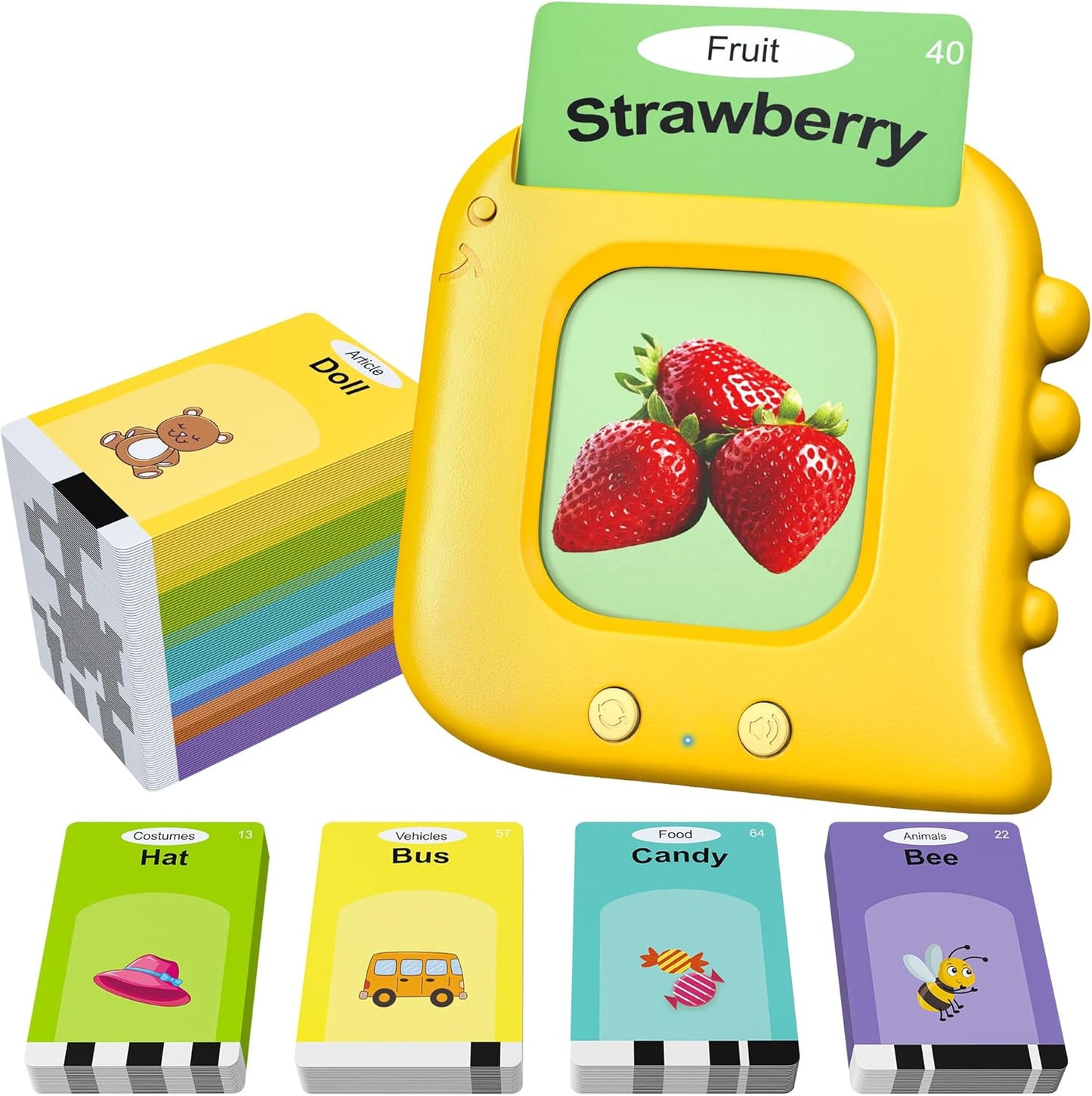 Talking Flash Cards,Kids Toddler Flash Cards with 240 Sight Words,Montessori Toys,Autism Sensory Toys,Speech Therapy,Learning Educational Gifts for Age 1 2 3 4 5 Years Old Boys and Girls