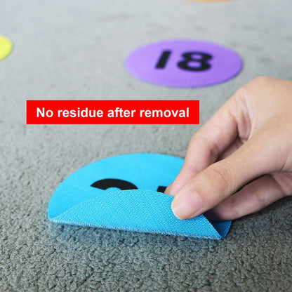 Carpet Spot Markers with Numbers 1-36 for Teachers and Kids, Classroom Floor Circles Dots Rug Mats for Kindergarten Preschool Organization, 4 Inch 36 Pack