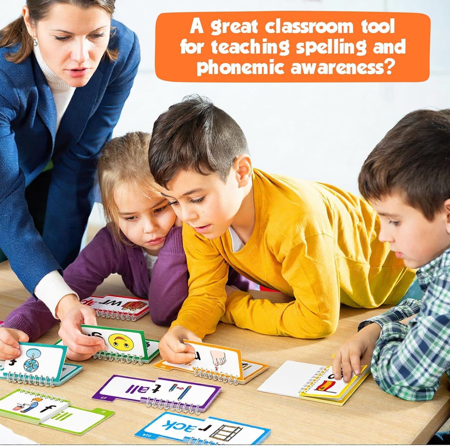 Phonics Flash Cards Word Family Build Book,Learn to Read 30 Read and Rhyme Flip Books,Sight Words Flash Cards Kindergarten Phonics Flip Books for Kids Classroom Homeschool Preschool Learning Activity