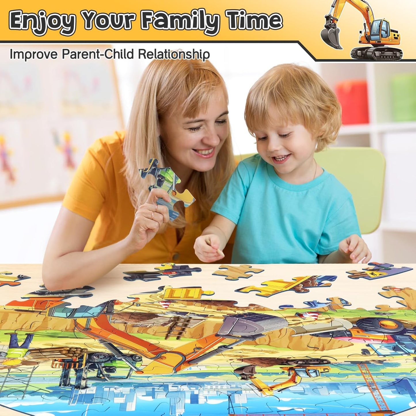 DIGOBAY Underwater Ocean Floor Puzzle for Kids Ages 4-6, Shark Toys for Boys Girls, 70 Pieces Large Jigsaw Shark Puzzles for Kids Ages 3-8, Educational Ocean Animals Toys for Birthday Christmas