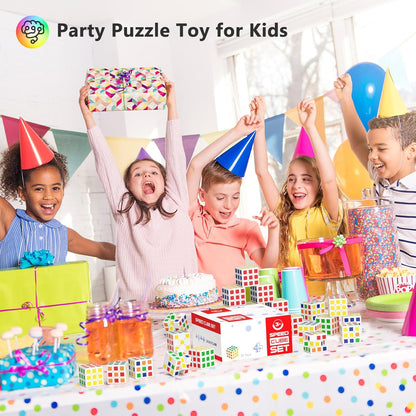 Vdealen 24 Pack Mini Cube Puzzle Party Favors for Kids, 1.18in 3x3 Magic Cube School Rewards & Classroom Prize for Students, Birthday Party Favors Easter Christmas Stocking Stuffers Gifts for Kids