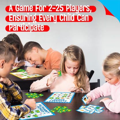 Sight Word Bingo Game, 144 Sight Words Learn to Read Level 1 & Level 2 Bingo Board Game Dolch's & Fry's Words Lists for Kindergarten and Preschool, Grade 1st, 2nd, Kids 4-8 (Up to 25 Players)