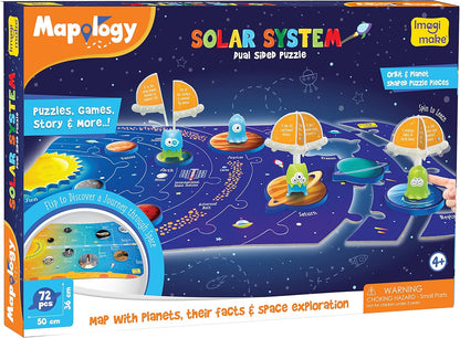 Imagimake Mapology Solar System for Kids | Educational Toys for Kids 5-7 | Space Toys | Puzzles for Boys & Girls Ages 4-8 | 6 Year Old Boy Gifts & Girl Gifts