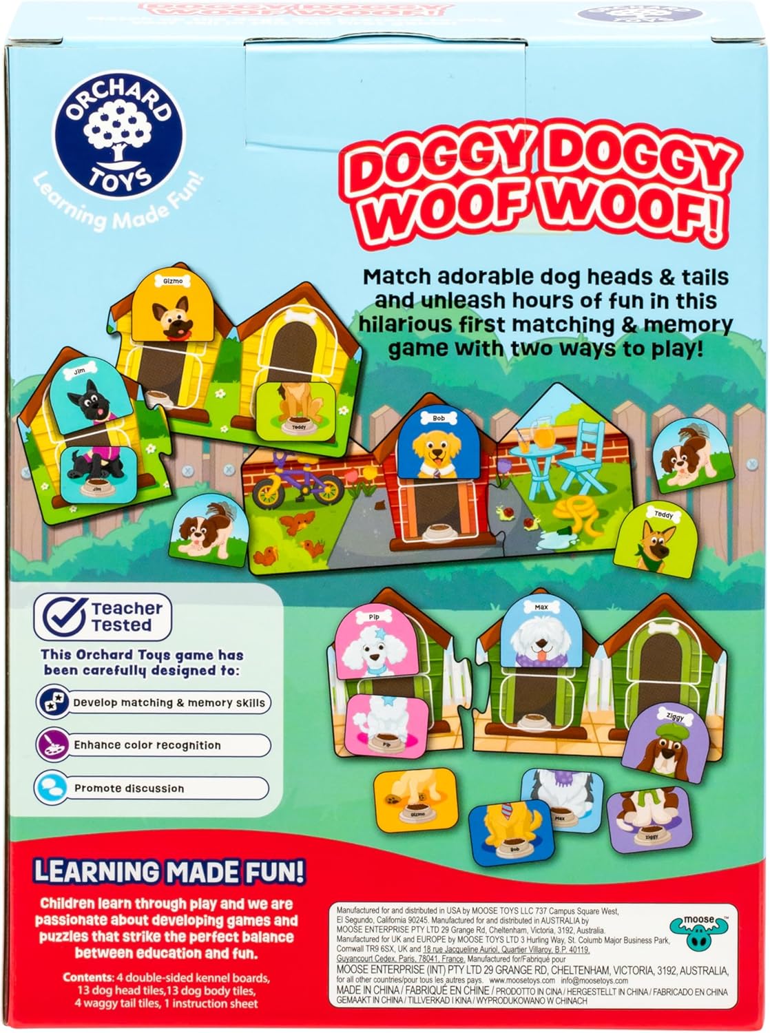 ORCHARD TOYS Moose Smelly Socks Game. Find Matching Pairs of Socks for Your Monsters! for Ages 3-6 and 2-4 Players