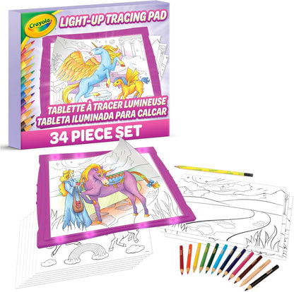 Crayola Light Up Tracing Pad - Blue, Drawing & Tracing Projector for Kids, Sketching Light Box Table, Toys for Kids, Gift for Girls & Boys, Ages 6+