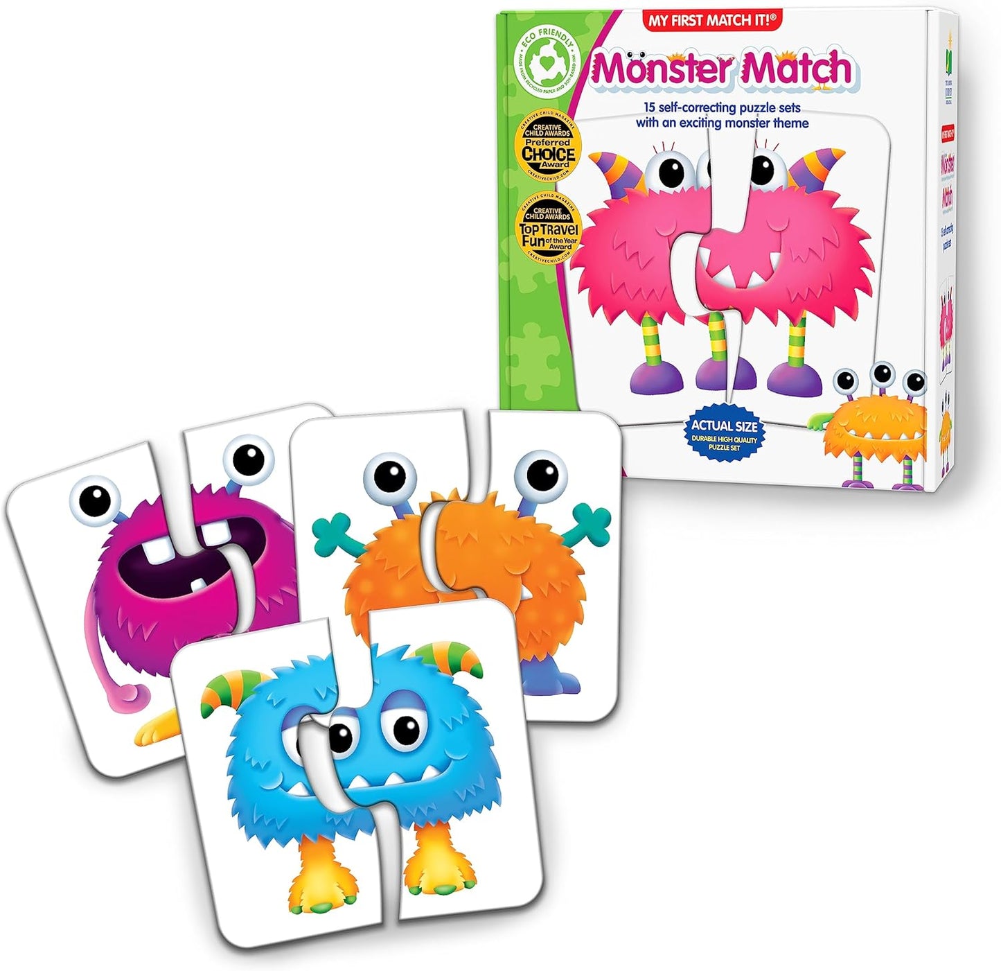 The Learning Journey: My First Match It - Dinosaurs - 2 Year Old Toys, Puzzles for Toddlers, Toddler Puzzle, Educational Toys for 2 Year Old - 15 Self-Correcting Matching Puzzles - Award Winning Toys